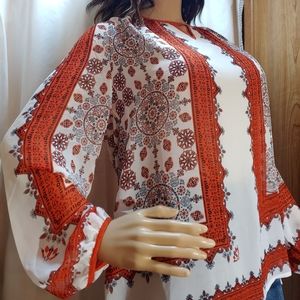 BLU PEPPER 1XL sheer classy blouse